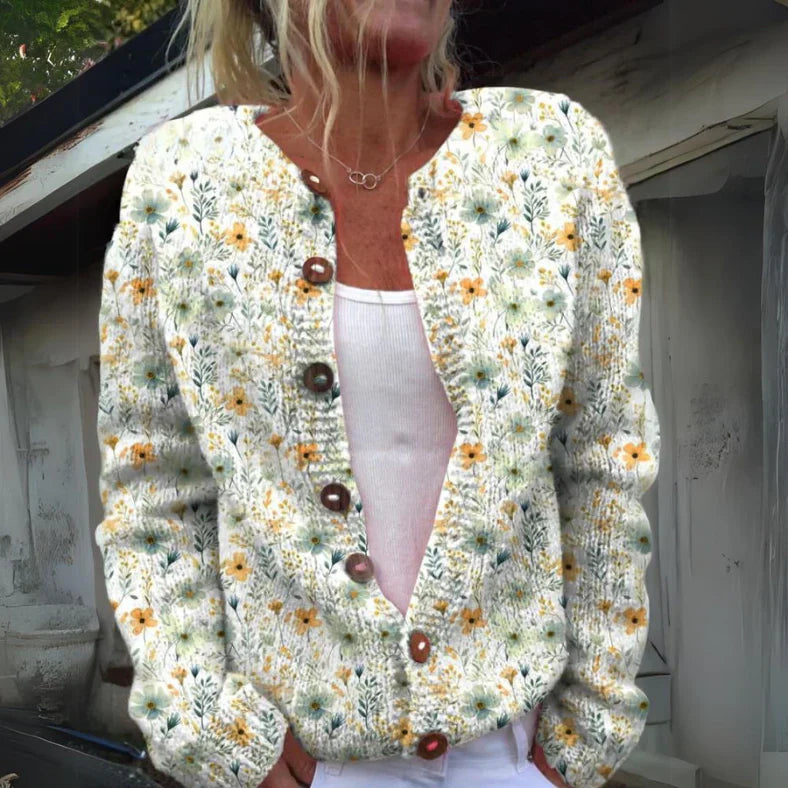 Lisa | Stylish Floral Print Cardigan