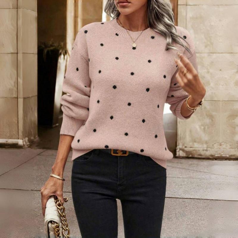 Elegant Polka Dot Sweater